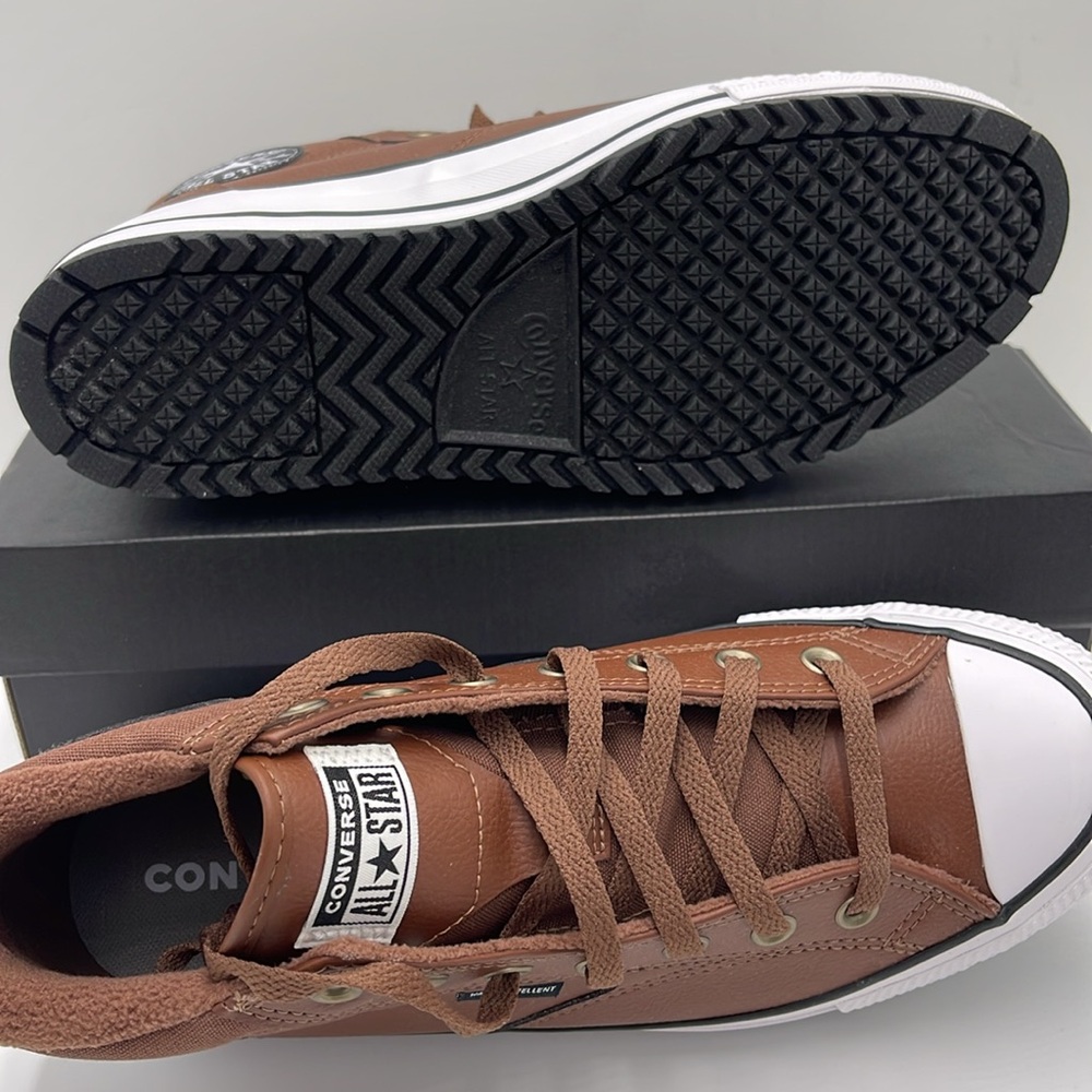 Converse Men’s CTAS MALDEN STREET BOOT MID BEAR NAP/TOADSTOOL TAN/WHITE A08561C - Picture 4 of 16